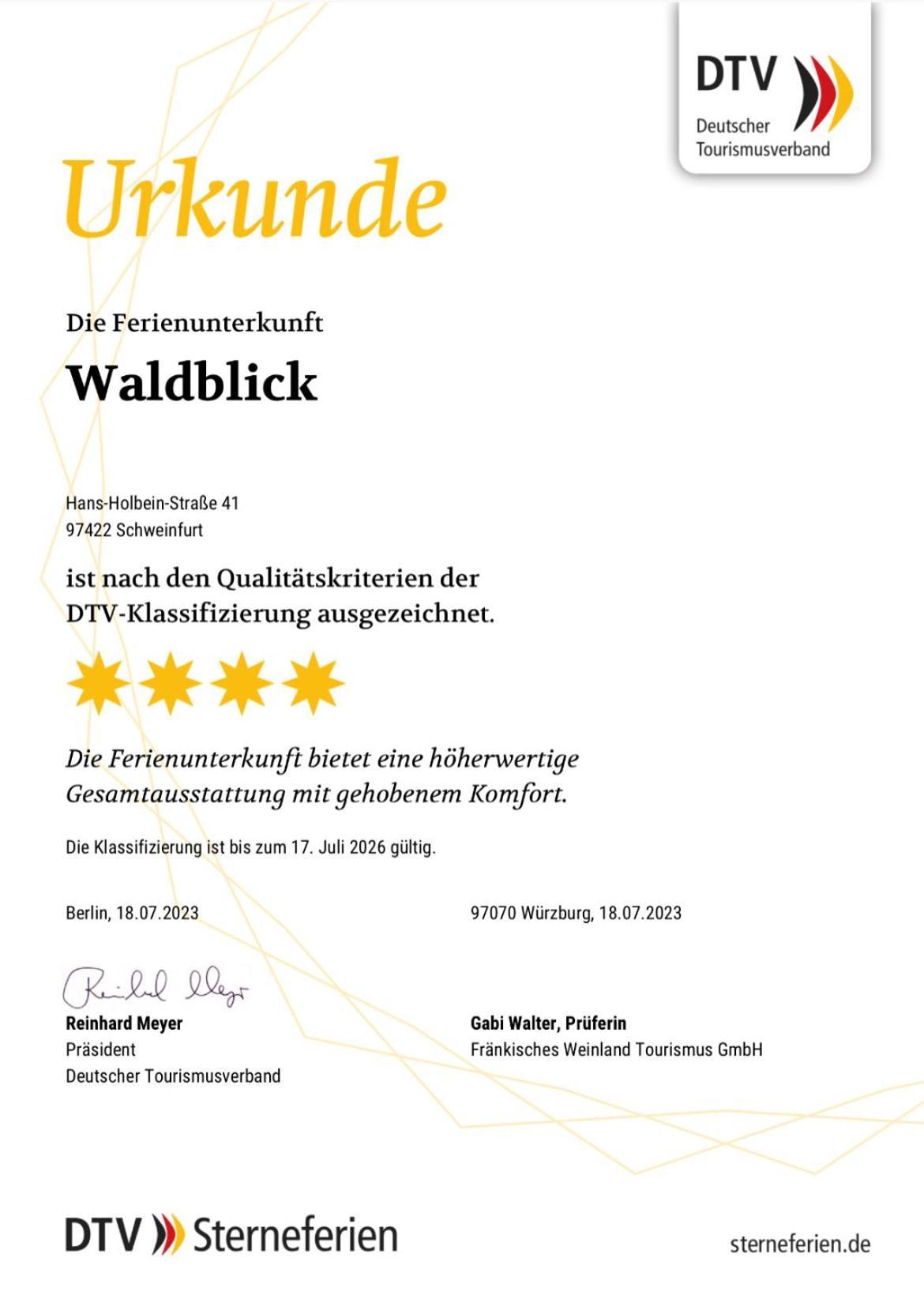 4-Sterne Ferienwohnung Waldblick Schweinfurt Dış mekan fotoğraf